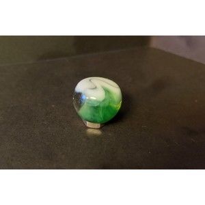 -Error- Akro Agate Slag Corkscrew Tricolor Marbles  Factory Floor Marble Vintage